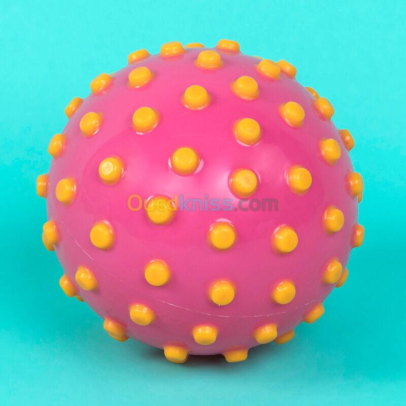 WATKO Petit Ballon dEveil Aquatique Rose Et Picots Jaunes