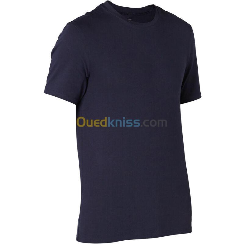 DOMYOS T-shirt slim en coton Homme - bleu foncé