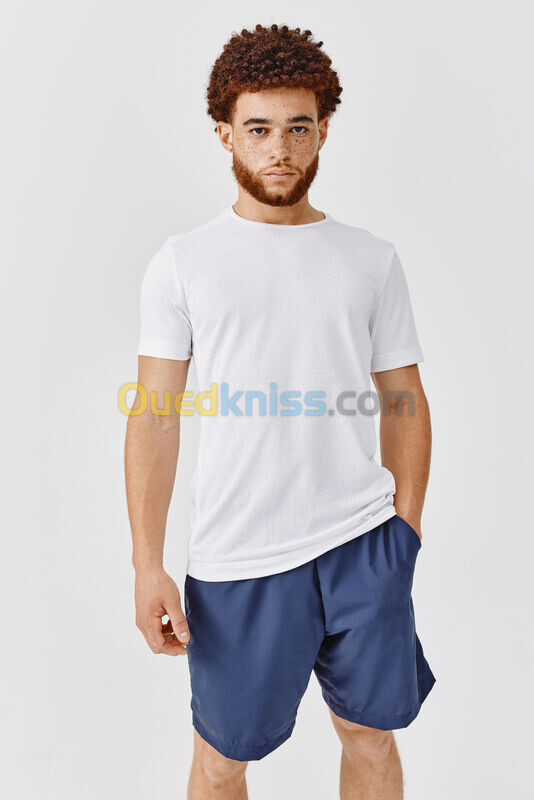 KALENJI T-shirt running respirant homme - Dry blanc