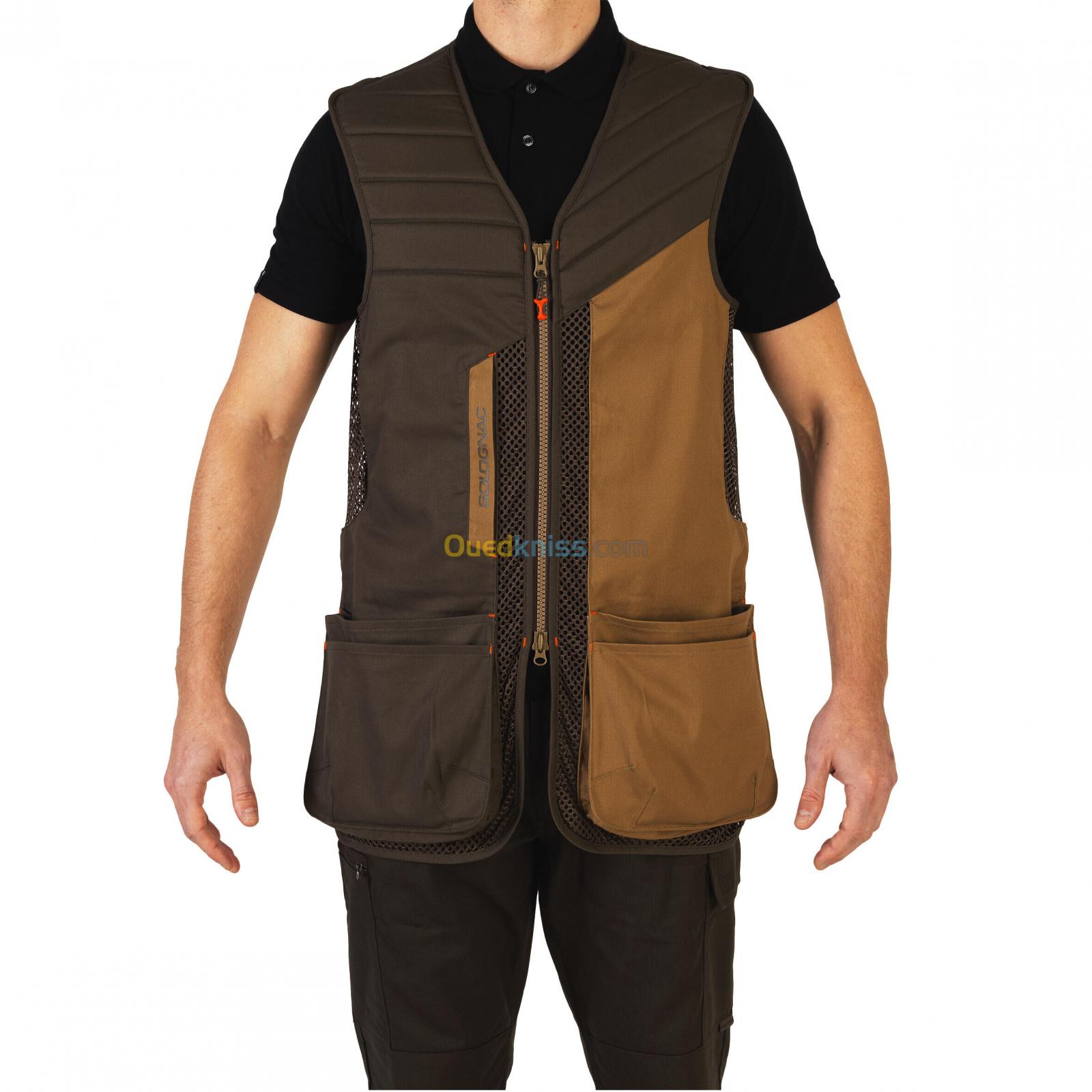 SOLOGNAC GILET BALL TRAP 500 MARRON