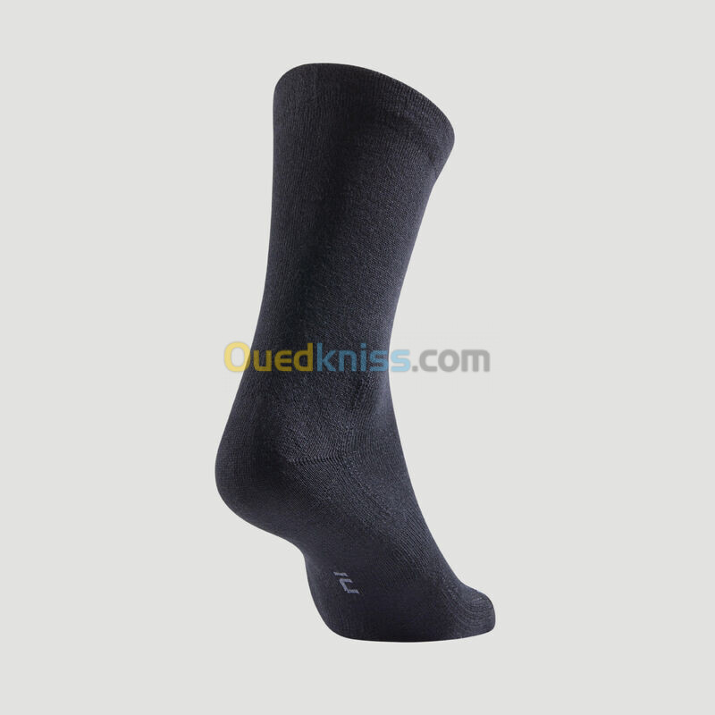 ARTENGO Chaussettes de Sport Hautes Rs 160 Noir Lot de 3