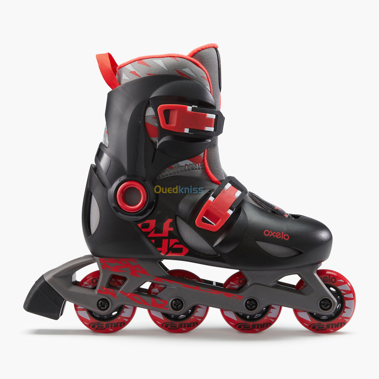 OXELO roller enfant PLAY5 rouge noir