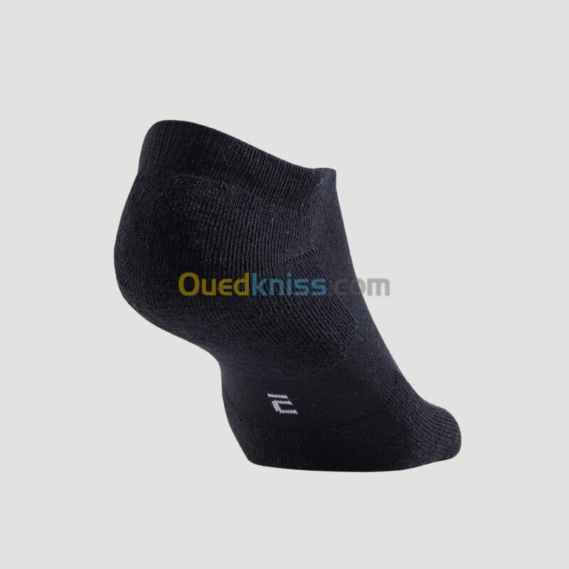 ARTENGO Chaussettes de Tennis Basses Rs 100 Noir Lot de 3