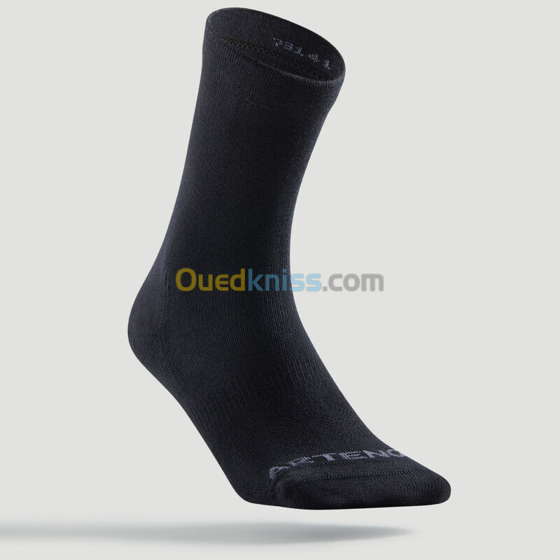 ARTENGO Chaussettes de Sport Hautes Rs 160 Noir Lot de 3