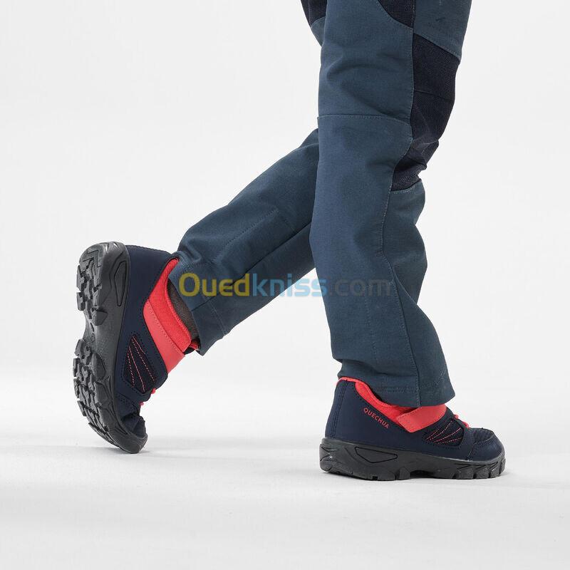 QUECHUA Chaussures de randonnée enfant avec scratch MH100 bleu et rose du 24 AU 34