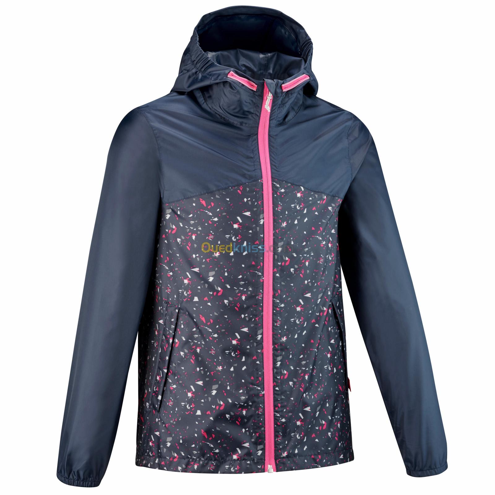 QUECHUA Veste imperméable de randonnée - MH150 turquoise - enfant 7-15 ans