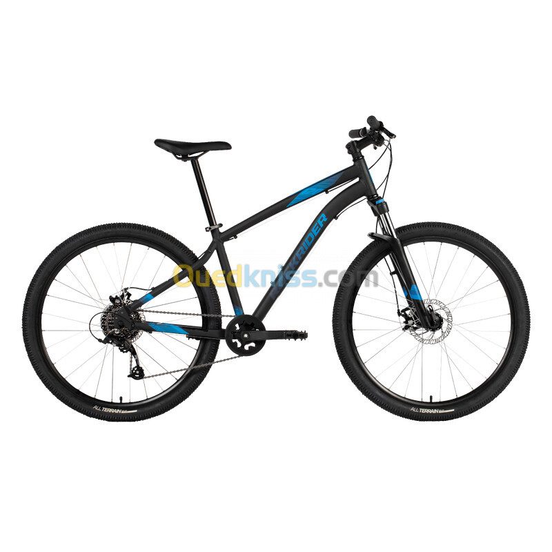 ROCKRIDER Vélo vtt randonnee st 120 noir bleu 27,5"