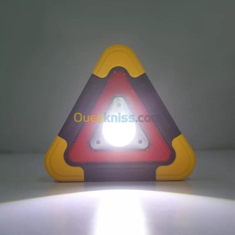 Triangle D'alerte Torche LED 10W Multifonctionnelle Chargé Avec L'énergie Solaire HB-6609