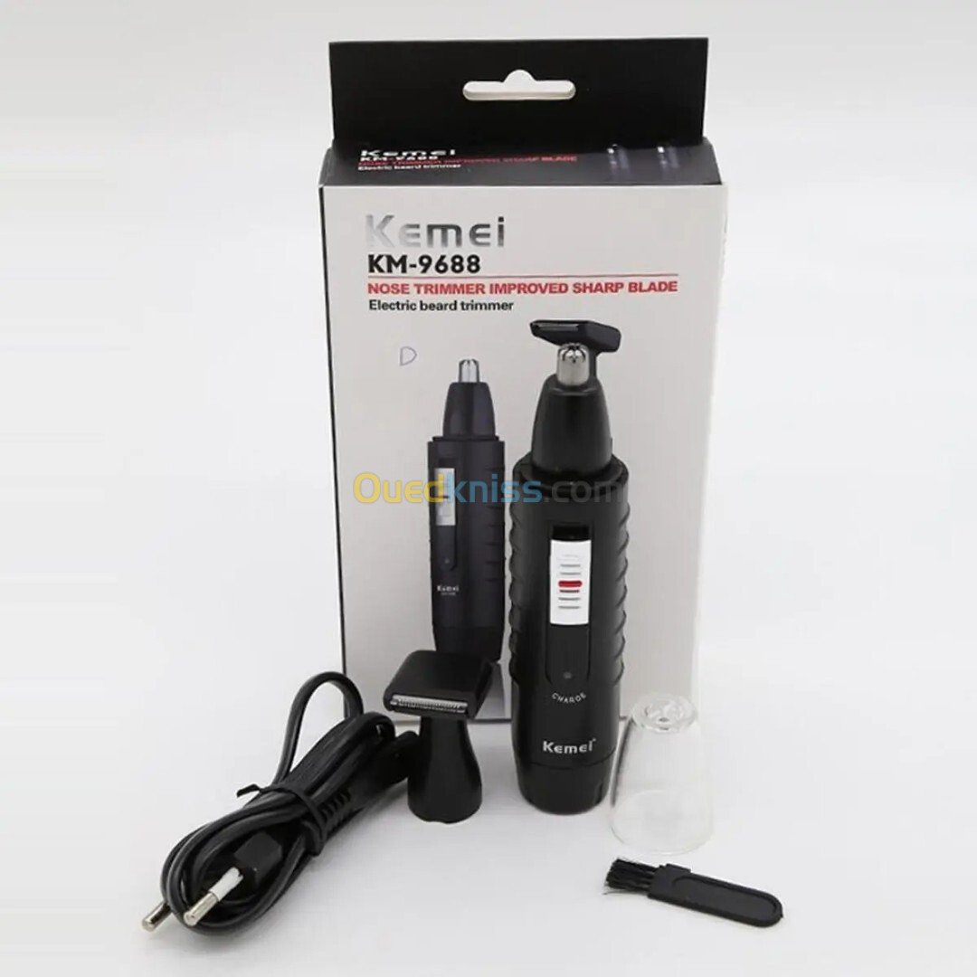 Kemei Tondeuse électrique rechargeable pour Nez et Barbe