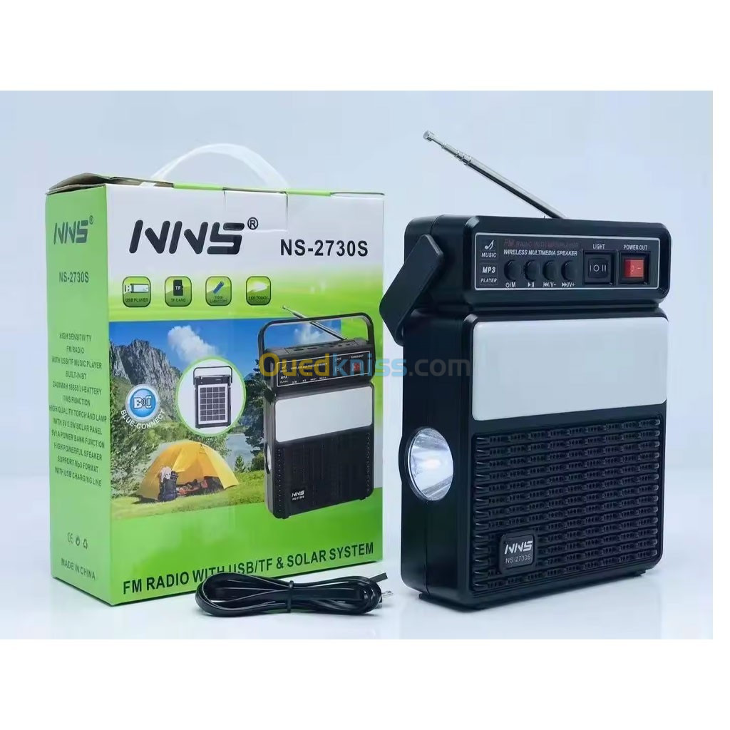 Radio Rechargeable Avec Haut-parleur Et Bluetooth,Carte Memoire NS-2730LS