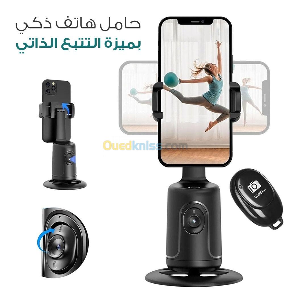 Stabilisateur de Bureau Intelligent 360 avec Suivi Automatique du Visage Pour Vlogging