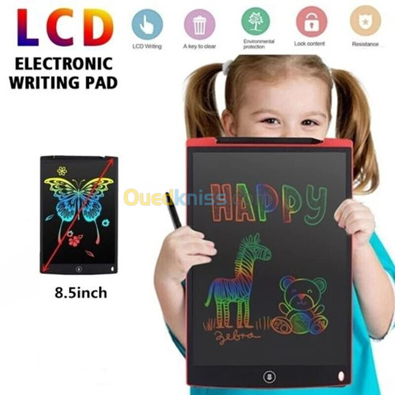 Sac à Dos orthopédique décole primaire et Tablet LCD pour Enfants Cadeau  Bleu