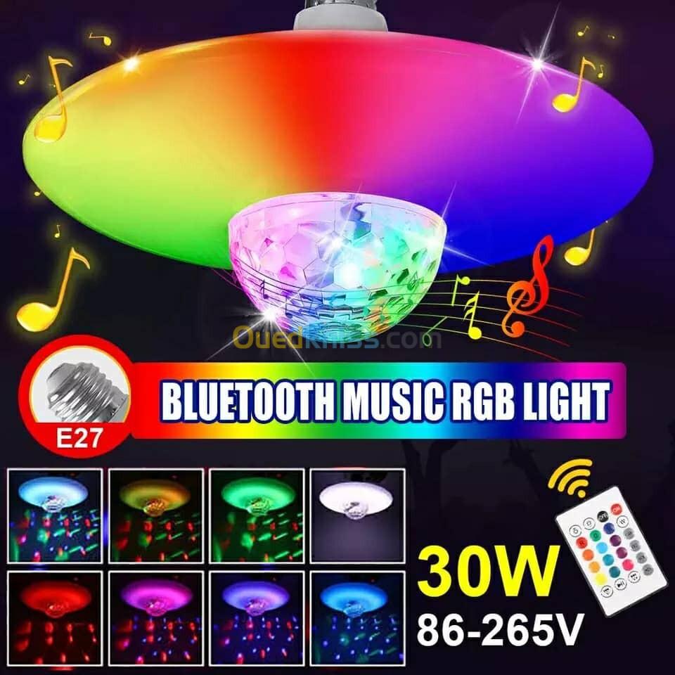 Ampoule intelligente RGB avec haut-parleur Bluetooth 30W