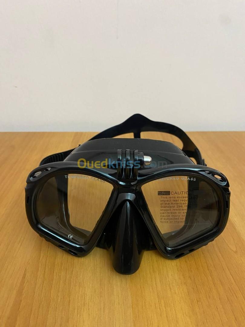 Lunettes de Plongée avec Tuba HD avec Support GoPro