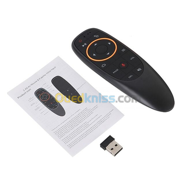 Télécommande Vocale G10 Sans Fil 2.4G Pour Smart Tv Android Box