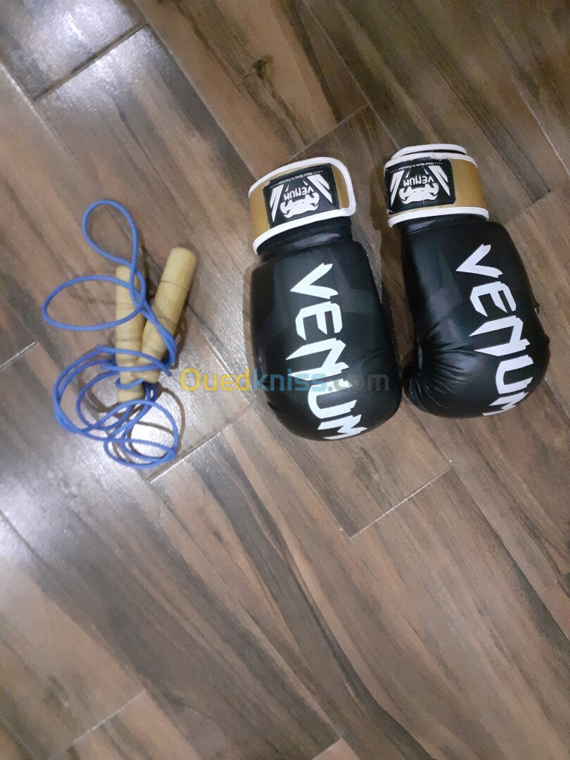 Gants de boxe+corde