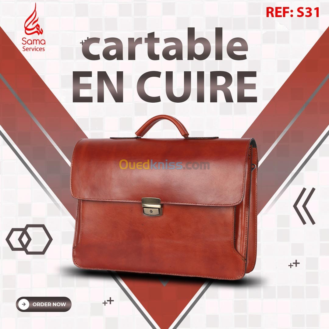 Cartable En Cuir