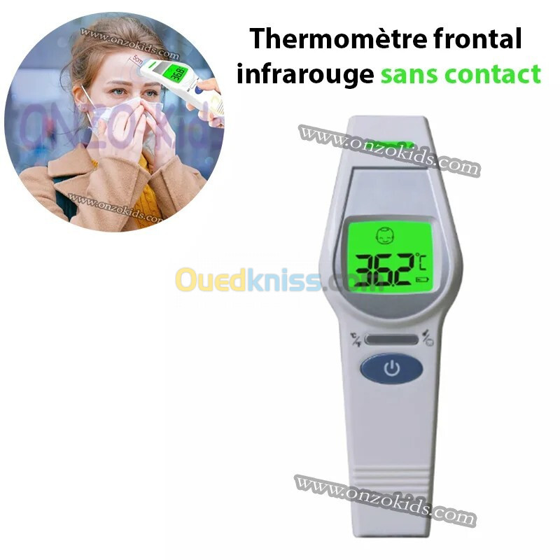 Thermomètre frontal infrarouge sans contact - ALPHAMED