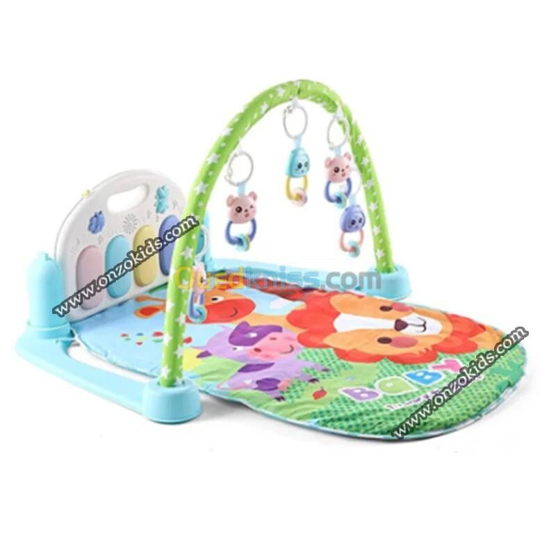 Tapis d'éveil piano multifonctionnel avec télécommande et microphone pour bébé