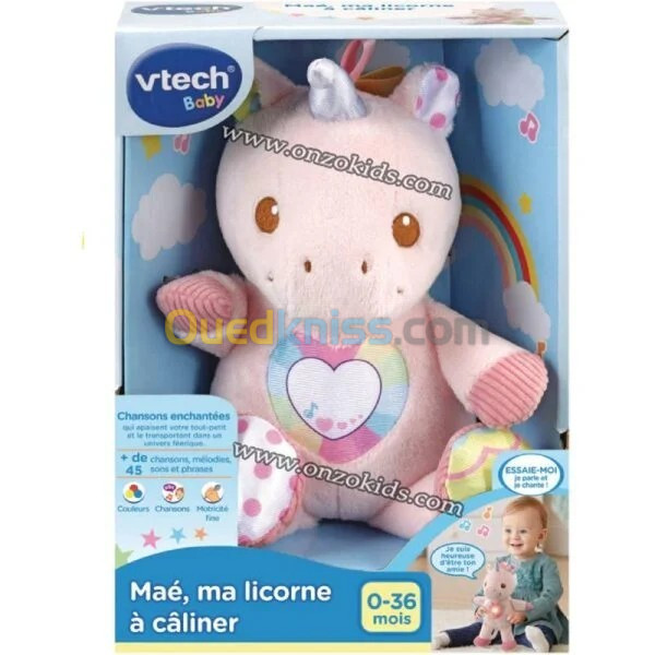 Peluche licorne musical -Maé, ma licorne à câliner | Vtech