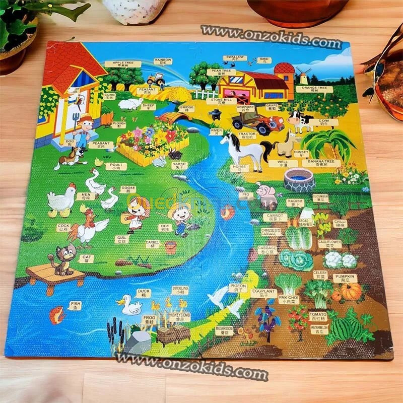 Tapis de sol pour enfant en forme de puzzle