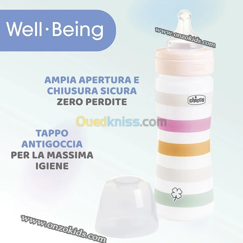 Biberon Well-Being en plastique - 250 ml - Chicco