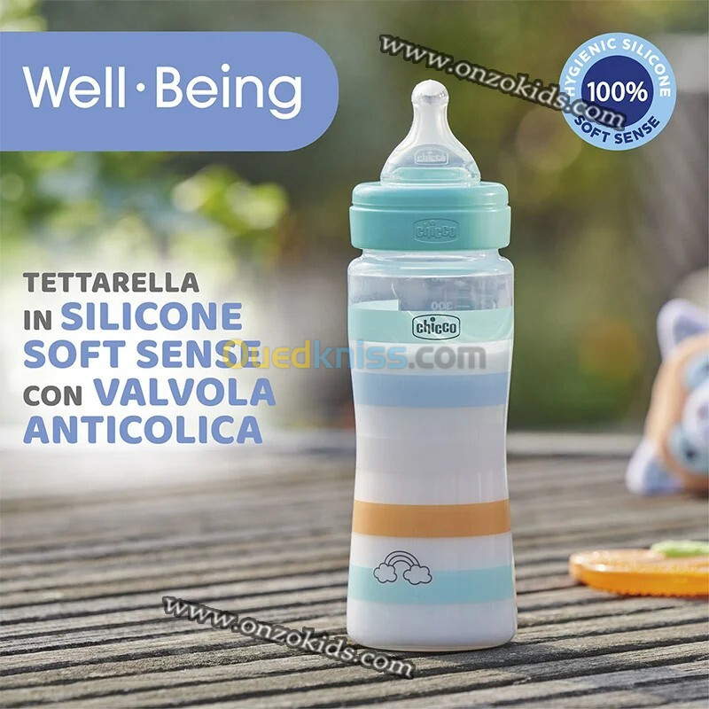 Biberon Well-Being en plastique -330 ml - Chicco