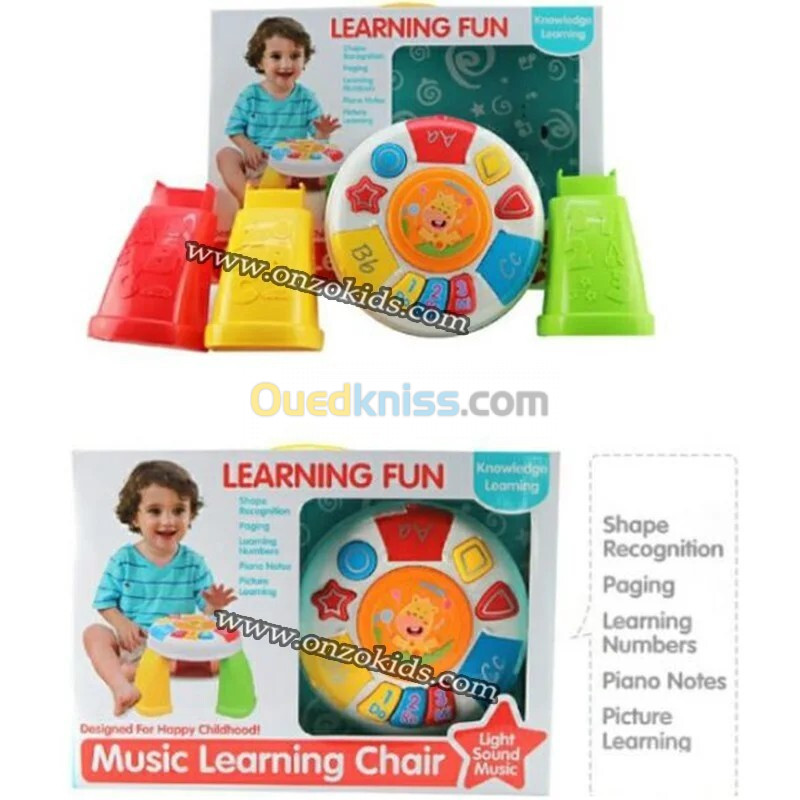 Table d'apprentissage musical multifonction