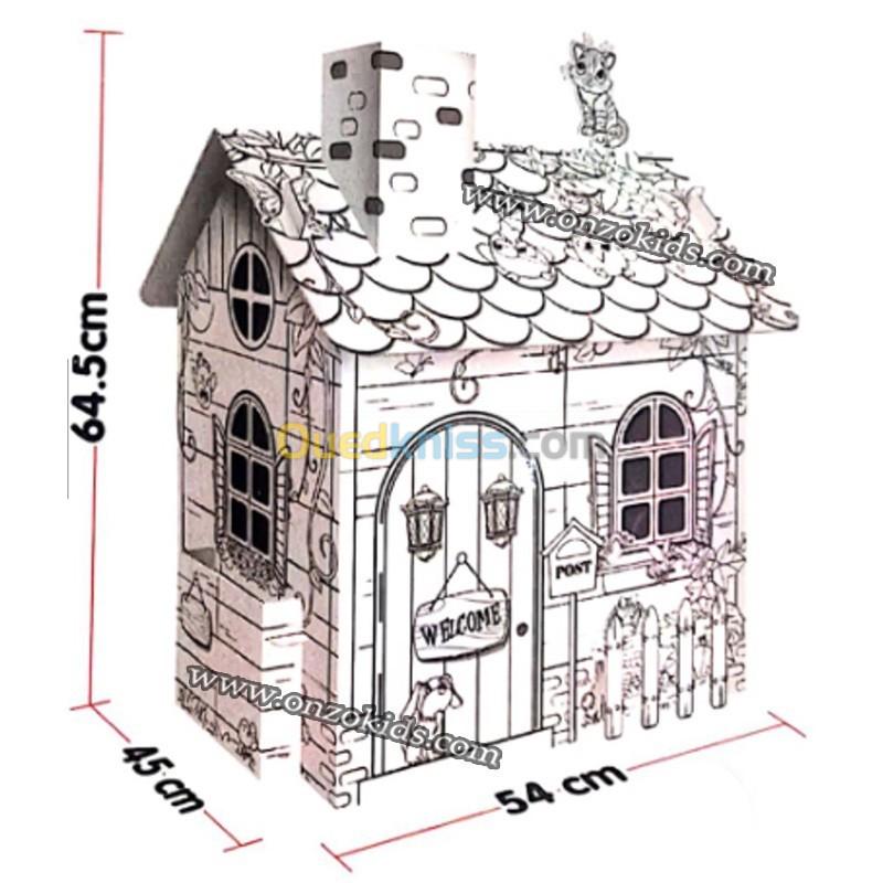 Construction Villa de campagne | Jeu de Coloriage pour enfants