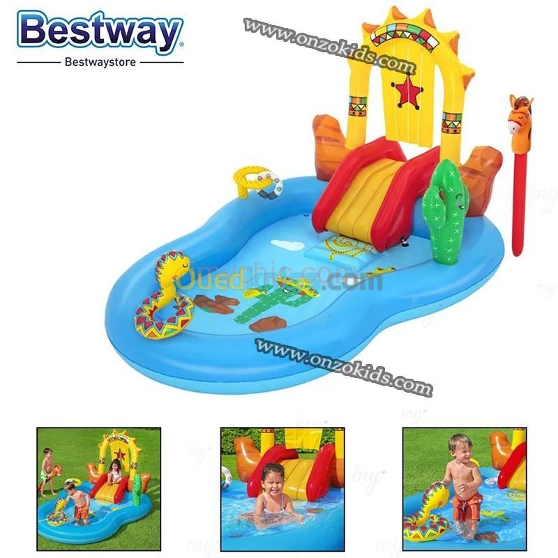 Toboggan gonflable avec accessoires 4en1 264 cm x 188 cm x 140 cm -Bestway