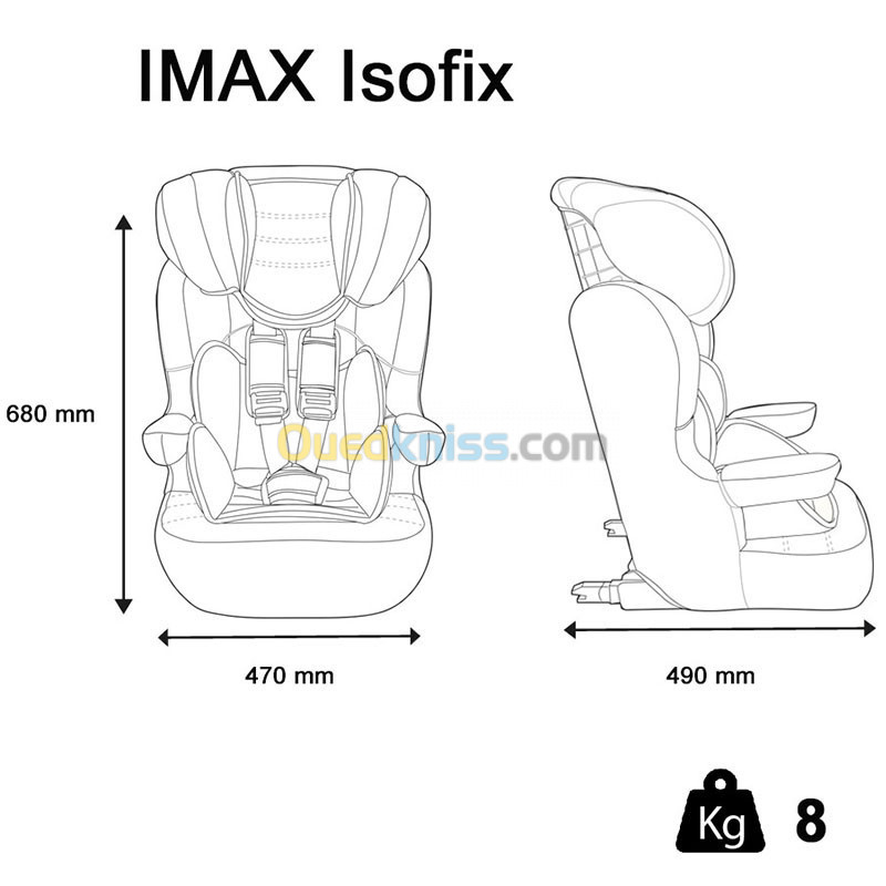 Siège auto isofix IMAX 9-36Kg - Nania - Alger Algérie