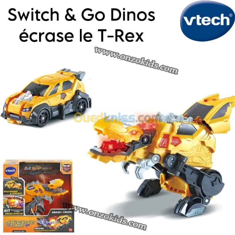 Vtech Switch & Go Dinos écrase le T-Rex