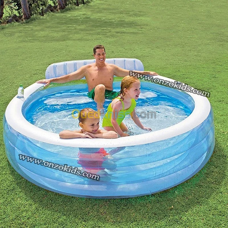 Piscine familiale avec fauteuil Swim Center Family 224 x 216 x 76 cm  INTEX