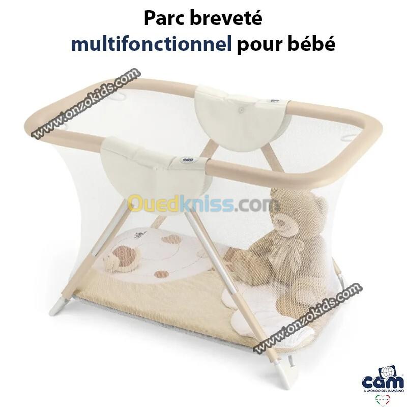 Parc de jeux breveté multifonctionnel pour bébé - CAM