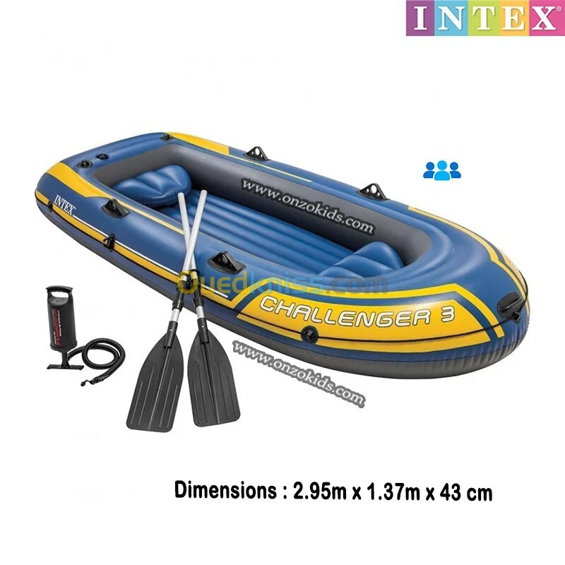 Bateau Pneumatique Gonflable CHALLENGER 3 - INTEX