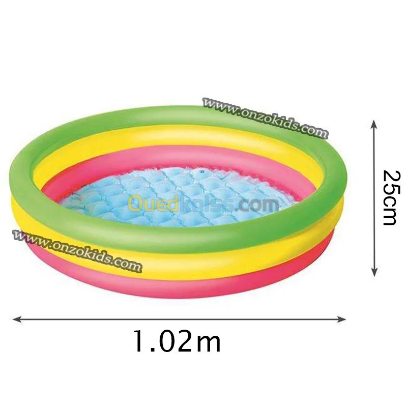 Piscine Gonflable Arc-en-Ciel 102 cm x 25 cm Bestway 