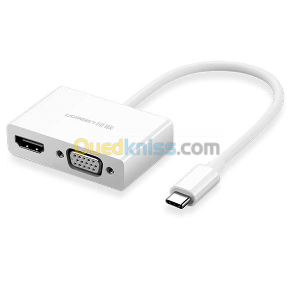 Convertisseur UGREEN USB-C vers HDMI , VGA REF : 30843