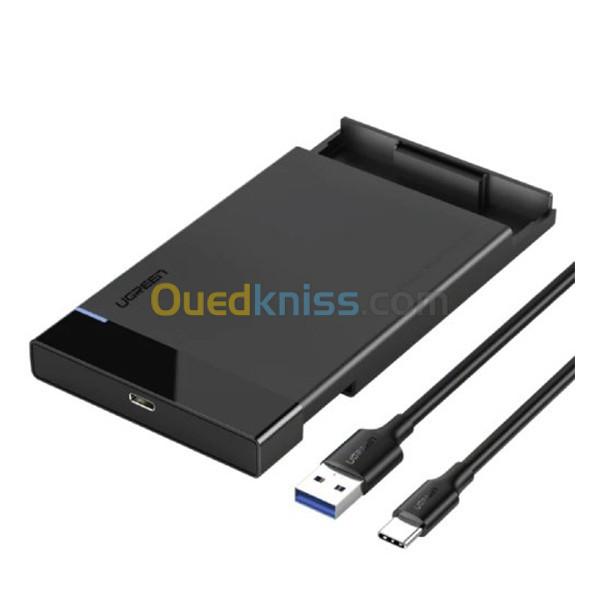 Boîtier de disque dur UGREEN 2,5 pouces USB C 3.1 6 Gbit/s REF :60735