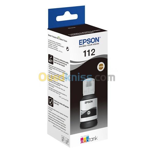 Bouteille encre EPSON ORIGINAL 112 Noir