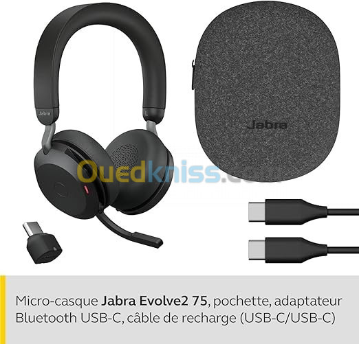 JABRA Evolve2 75 stéréo Bluetooth 