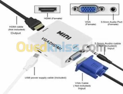 BOITIER CONVERTISSEUR VGA HDMI