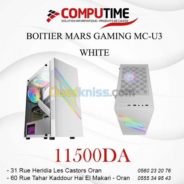 BOITIER MARS GAMING MC-U3 WHITE