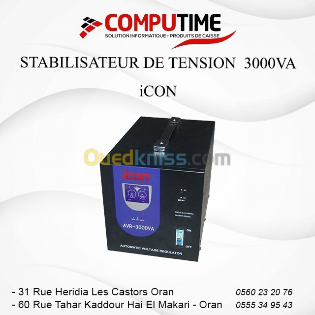 STABILISATEUR DE TENSION  3000VA iCON