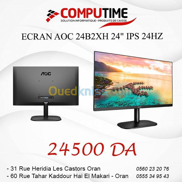 ECRAN AOC 24B2XH 24" IPS 24HZ