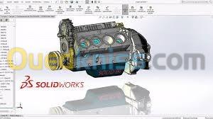 étude Conception, retro conception des pièces et des ensemble mécanique 3D sous solidworks 