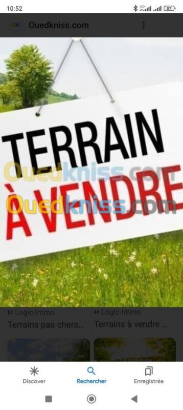 Vente Terrain Alger Cheraga