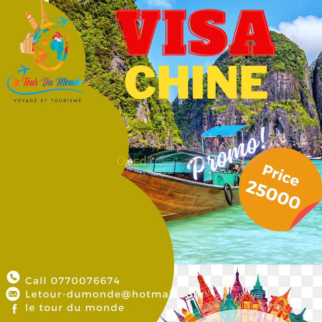 visa chine Assuré A 100%