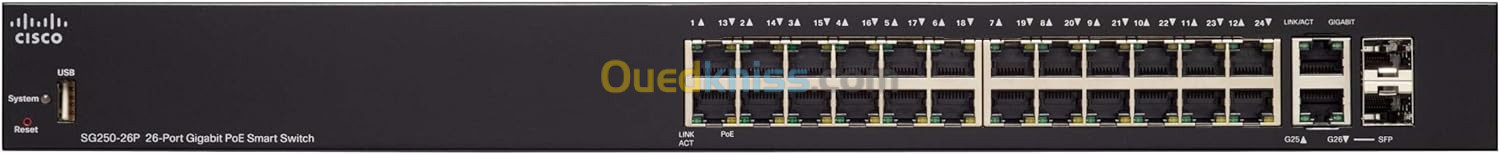 Cisco SG250-26P (Giga + Poe + L3 static routing) Neuf Sous emballage