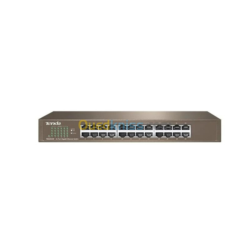 TEG1024D Switch TENDA 24 Ports GIGA 10/100/1000M, Base-T, Non Manageable, Rackable