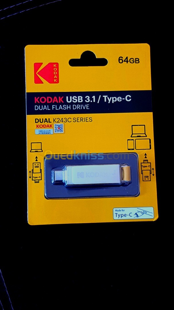 Flash Disque KODAK 64GB Type C